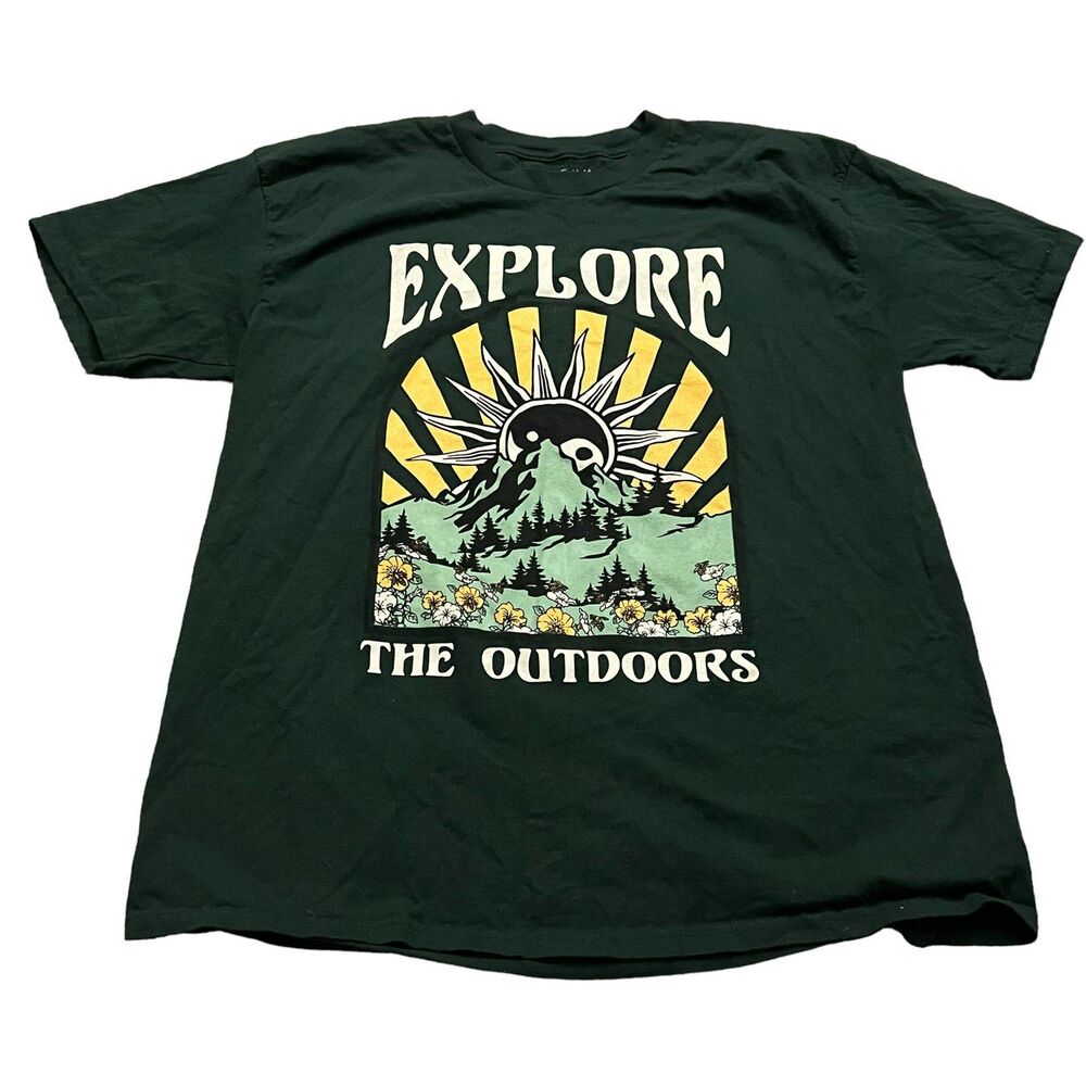 Explore the Outdoors Peace Sign Oversized shirt from ASOS